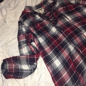 Plaid top